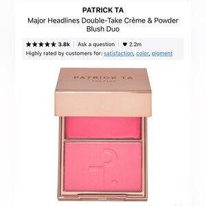 Patrick Ta Major Headlines Crème & Powder Blush Duo compact She’s That Girl box